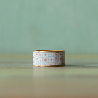 Inlay Rings<br><small>Channel Width: 5/16" (8mm), Ring Size: 8 (18mm), Design: Cloudy Calico</small>