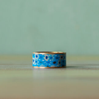 Inlay Rings<br><small>Channel Width: 5/16" (8mm), Ring Size: 10 (20mm), Design: Lapis Calico</small>