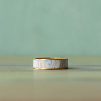 Inlay Rings<br><small>Channel Width: 3/16" (5mm), Ring Size: 10 (20mm), Design: Cloudy Strata</small>