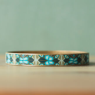 Bangle Bracelets<br><small>Channel Width: 5/16" (8mm), Design: Celadon Jubilee</small>