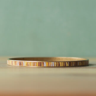 Bangle Bracelets<br><small>Channel Width: 1/8" (3mm), Design: Honey Strata</small>
